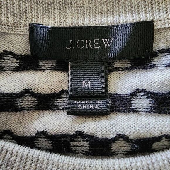 J. Crew Women's Sweater, Lightweight Polka Dot Round Crewneck Sweater, Sz M - Picture 2 of 8